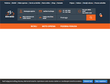 Tablet Screenshot of bim-bike.hr